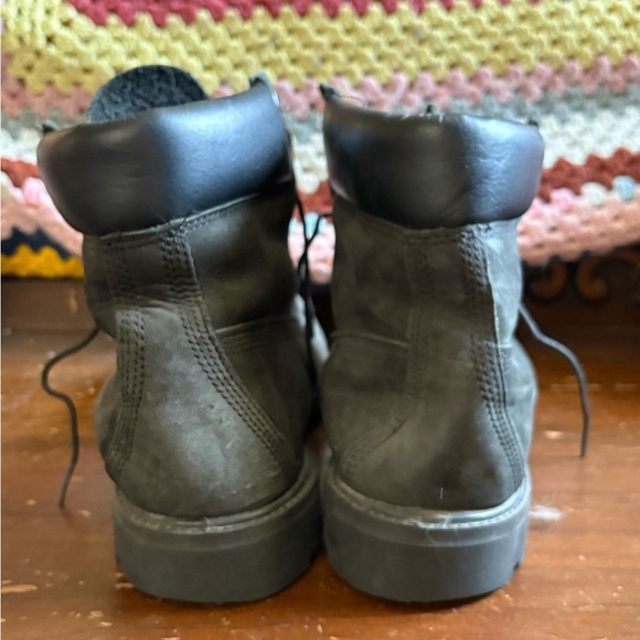 Men's Black Leather Boots - Picture 6 of 10